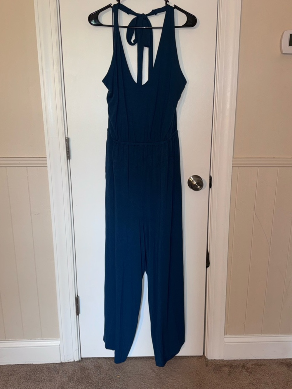 Old Navy Navy Blue Teal Halter Sleeveless Jumpsuit XXL - Picture 7 of 7